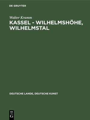 cover image of Kassel--Wilhelmshöhe, Wilhelmstal